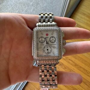 MICHELE Signature Deco Diamond Chronograph